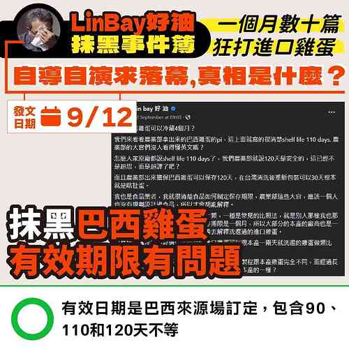 Lin bay 好油抹黑進口雞蛋事件簿 - 農藝女孩 Line 圖檔 10